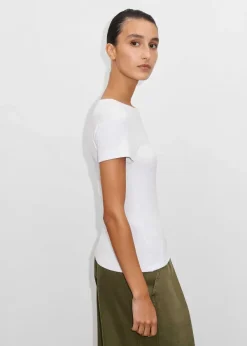 ME+EM Fitted Rib Tee White
