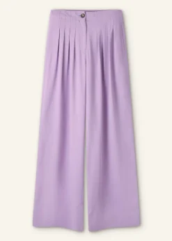 Discount ME+EM Fluid Micro Pleat Wide-Leg Trouser Dusted Lilac
