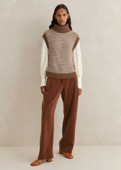 New ME+EM Fluid Satin Crew Neck Layering Blouse Cream