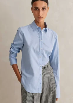 Clearance ME+EM Forever Shirt Chambray Blue