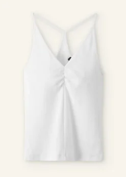 ME+EM Halterneck Tank Top Bright White