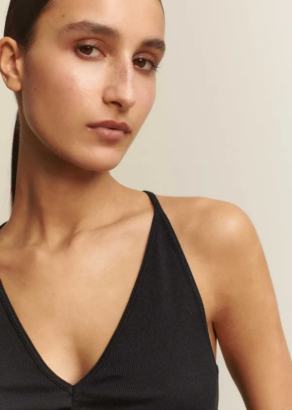 Outlet ME+EM Halterneck Tank Top Black