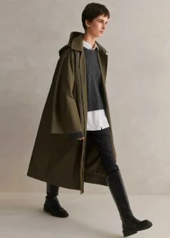 Hot ME+EM Hands-Free Oversized Parka Khaki