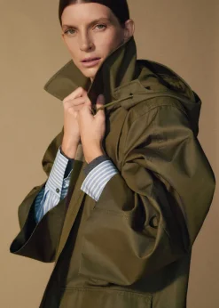 Hot ME+EM Hands-Free Oversized Parka Khaki