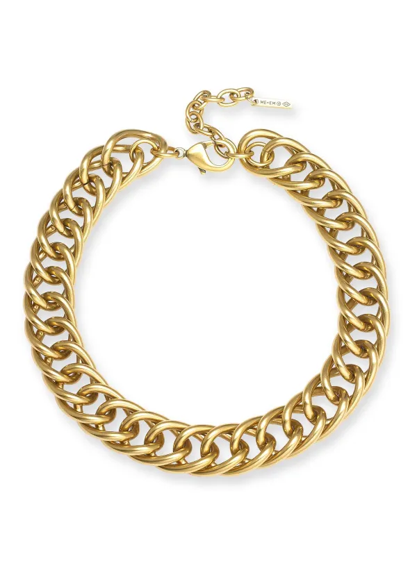 Hot ME+EM 2-In-1 Hallmark Chain Gold
