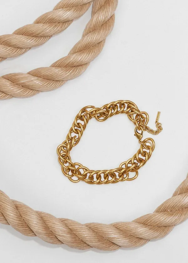 Hot ME+EM 2-In-1 Hallmark Chain Gold