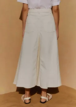 ME+EM Insert Midi Skirt White/Ecru