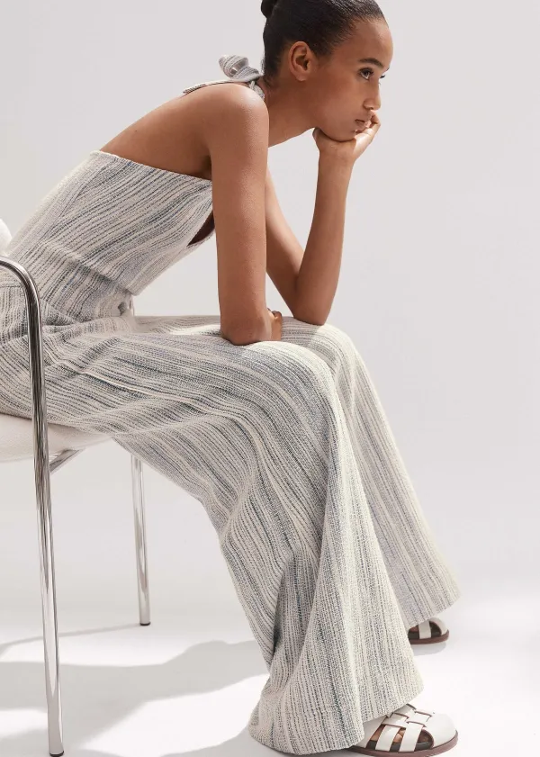 New ME+EM Jacquard Striped Co-Ord Neutrals
