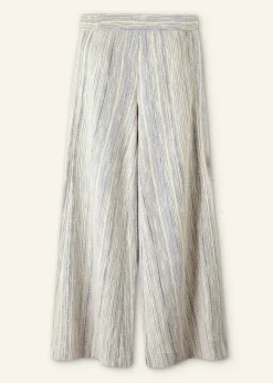 Discount ME+EM Jacquard Wide-Leg Trouser Blue/Cream
