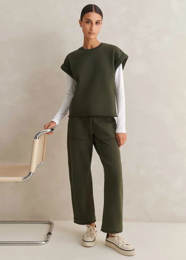 New ME+EM Jersey Engineered-Leg Jogger Olive