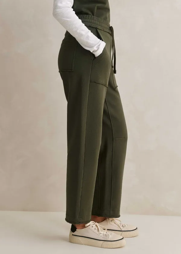 New ME+EM Jersey Engineered-Leg Jogger Olive