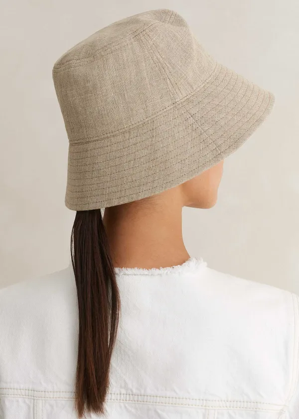 ME+EM Linen Bucket Hat Natural