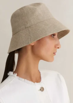 ME+EM Linen Bucket Hat Natural