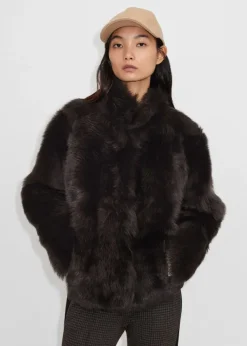 Best ME+EM Luxe Toscana Shearling Jacket Chocolate