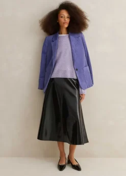 Best ME+EM Merino Cashmere Silk Relaxed Jumper + Snood Lilac Moulin