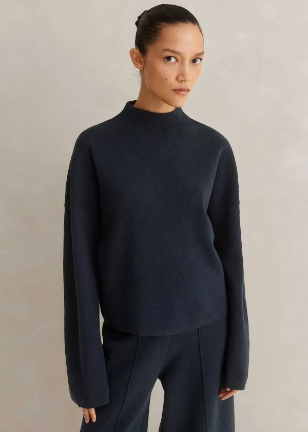 Best ME+EM Merino Milano Jumper Dark Navy