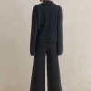 ME+EM Merino Milano Knitted Co-Ord Blue