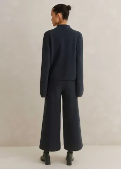 ME+EM Merino Milano Knitted Co-Ord Blue