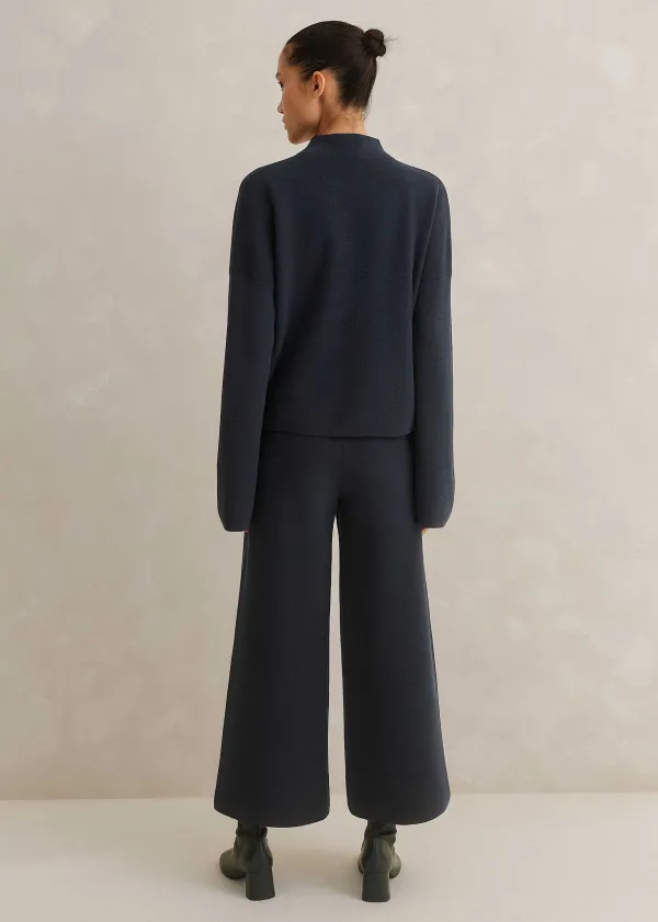 ME+EM Merino Milano Knitted Co-Ord Blue