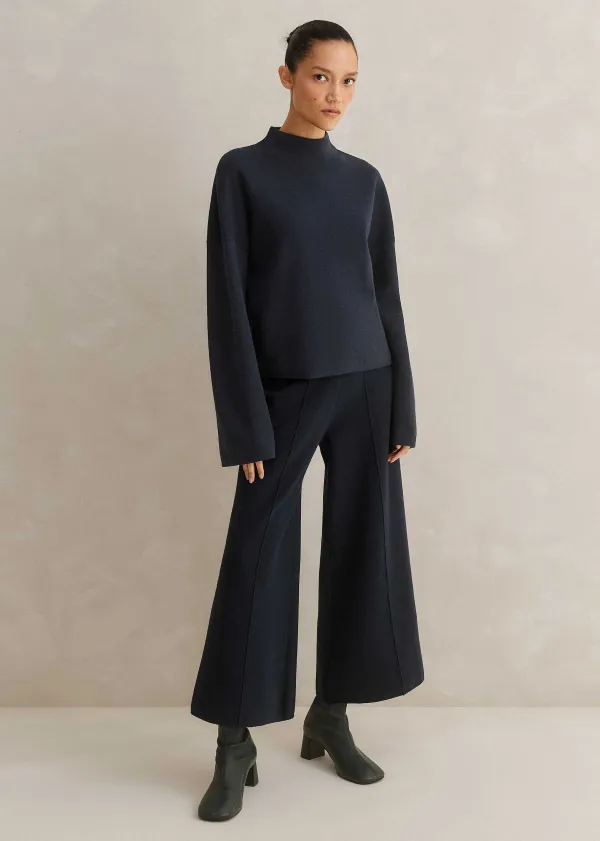 ME+EM Merino Milano Knitted Co-Ord Blue