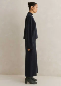 ME+EM Merino Milano Knitted Co-Ord Blue