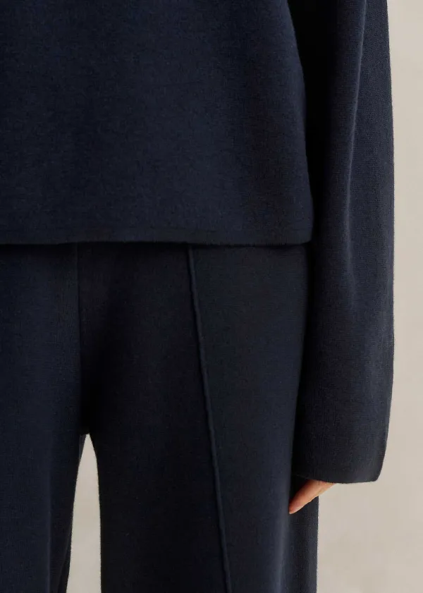 ME+EM Merino Milano Knitted Co-Ord Blue