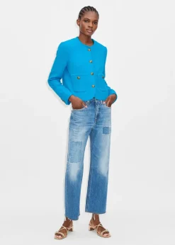 Clearance ME+EM Messed Up Authentic Relaxed Jean Blue