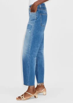 Clearance ME+EM Messed Up Authentic Relaxed Jean Blue