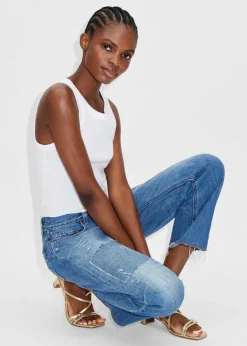Clearance ME+EM Messed Up Authentic Relaxed Jean Blue