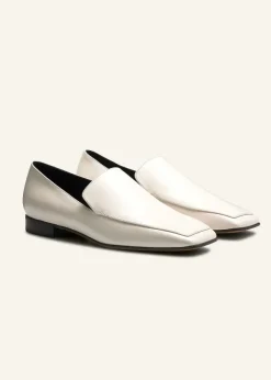 Clearance ME+EM Modern Leather Loafer Off White