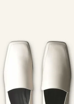 Clearance ME+EM Modern Leather Loafer Off White