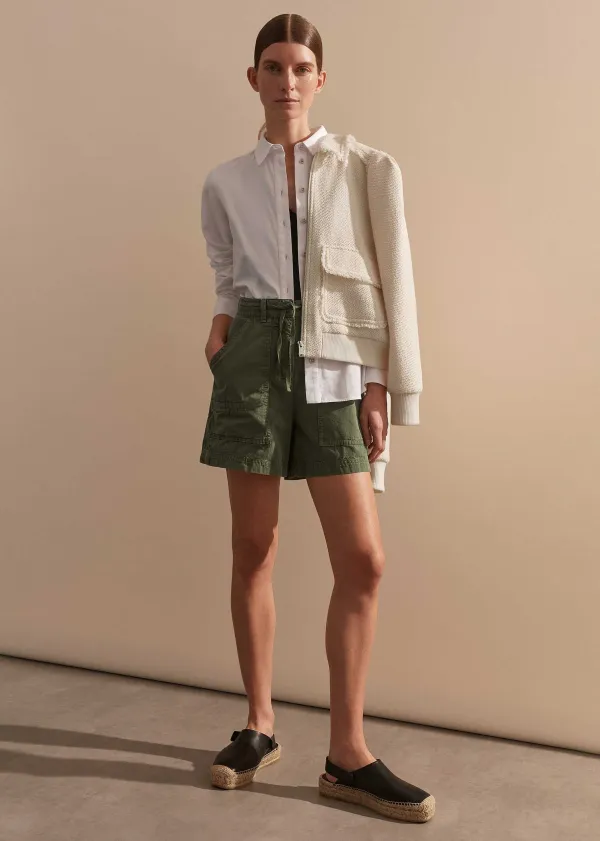 Hot ME+EM Oversized Patch Short + Tie Light Khaki