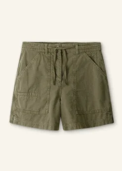 Hot ME+EM Oversized Patch Short + Tie Light Khaki