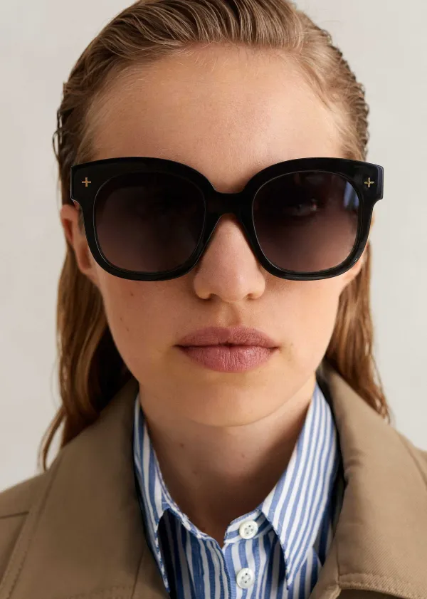 Clearance ME+EM Oversized Sunglasses Black