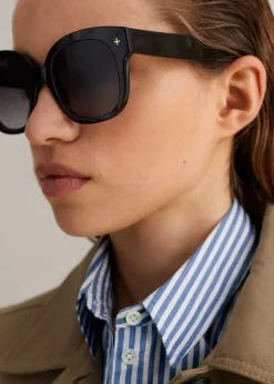 Clearance ME+EM Oversized Sunglasses Black