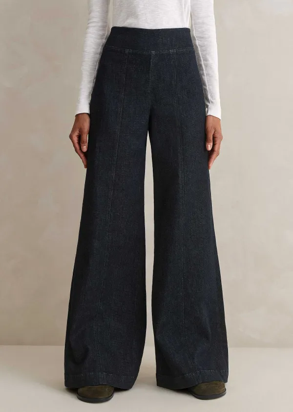 Clearance ME+EM Palazzo Travel Jean Indigo