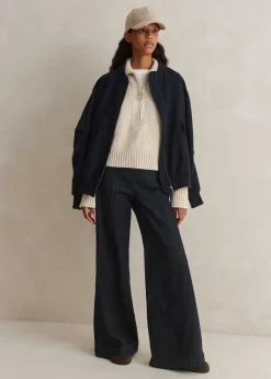 Clearance ME+EM Palazzo Travel Jean Indigo