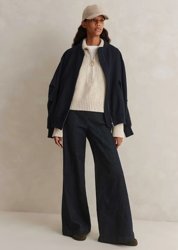 Clearance ME+EM Palazzo Travel Jean Indigo