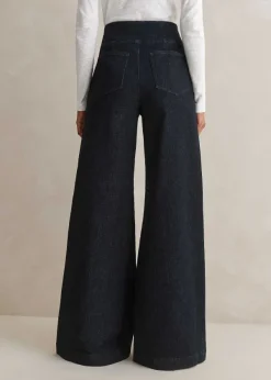 Clearance ME+EM Palazzo Travel Jean Indigo