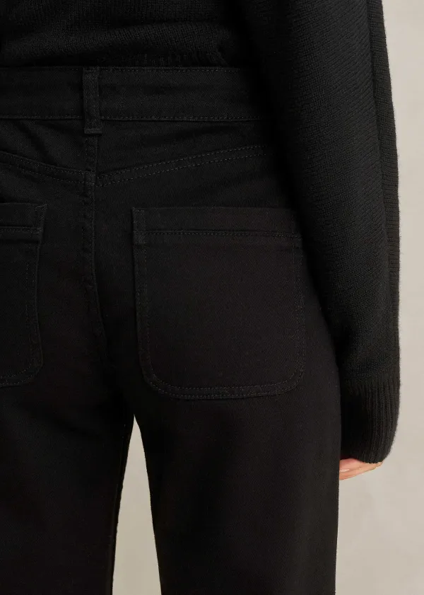 Best ME+EM Patch Pocket Subtle Flare Jean Black