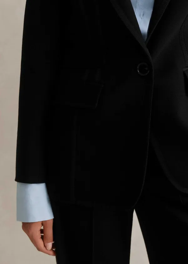 Hot ME+EM Perfect Workwear Long Blazer Man Pant Suit Black