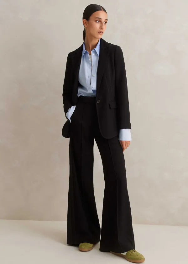 Hot ME+EM Perfect Workwear Long Blazer Man Pant Suit Black