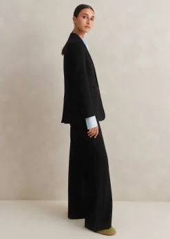 Hot ME+EM Perfect Workwear Long Blazer Man Pant Suit Black