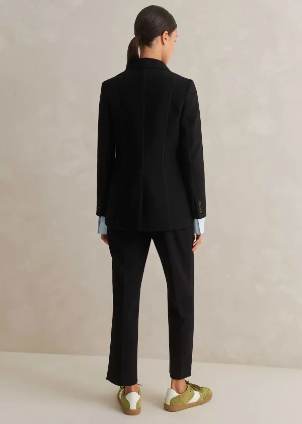 Outlet ME+EM Perfect Workwear Long Blazer Slim-Crop Trouser Suit Black