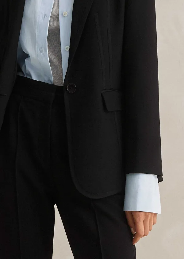 Outlet ME+EM Perfect Workwear Long Blazer Slim-Crop Trouser Suit Black