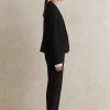 Discount ME+EM Perfect Workwear Short Blazer Slim-Crop Trouser Suit Black