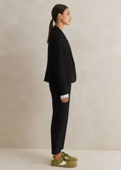 Discount ME+EM Perfect Workwear Short Blazer Slim-Crop Trouser Suit Black