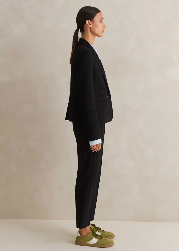 Discount ME+EM Perfect Workwear Short Blazer Slim-Crop Trouser Suit Black
