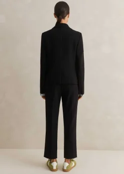 Discount ME+EM Perfect Workwear Short Blazer Slim-Crop Trouser Suit Black