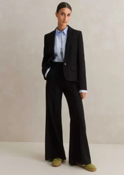 Clearance ME+EM Perfect Workwear Short Blazer Man Pant Suit Black